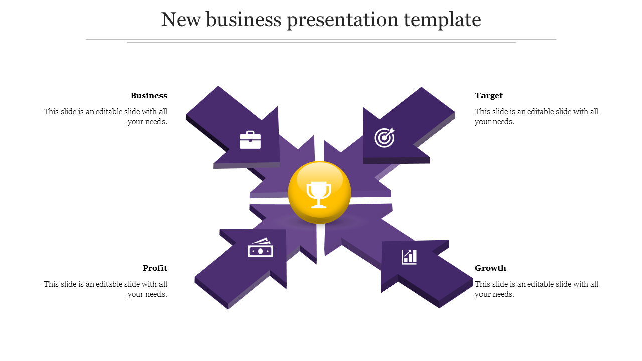 Free - Simple and Stunning New Business Presentation Template